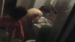 Spying on lesbians in bathroom