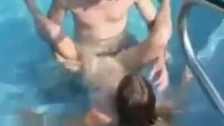 Sex in a swimming pool
