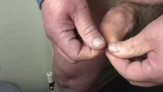 Magnetic foreskin, with ball bearings and table tennis ball