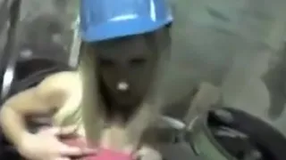 Sexy Slutty Blonde fucks at work
