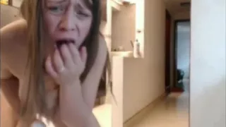 Girl masturbating when mother at home