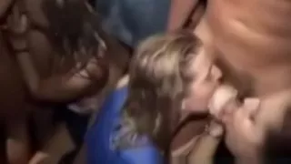 Crazy Orgy With Lots Of Blowjobs