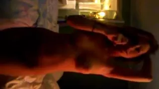 Amatuer Strips In Kitchen