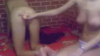 Lesbian Sluts Ass Dildoing on Cam