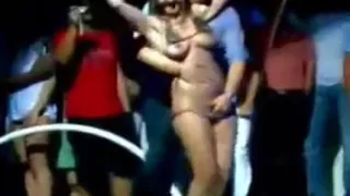 Bar contest public amateur girl naked and groped on stage