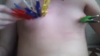 Submissive girl following orders of his master