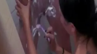 College Dorm Chicks Decide to Take a 3am Shower