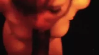 BBC blowjob after night out