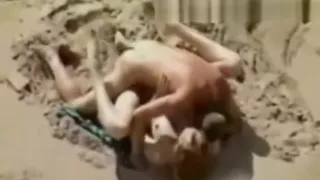 sex in the sand on the beach
