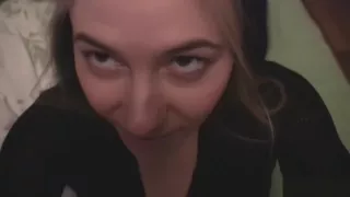 Klara rolls around naked in bed