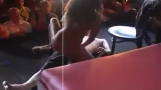 Sexy striper slut pleases a lucky guy