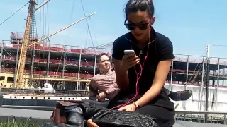 Candid NYC Sexy Feet Two women Soles