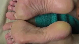 Cummed Soles! DJ takes another load.