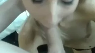 Very hot blonde suck and fuck by boyfriend