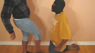 Ballbusting Hennessey Kae with Slow Moo