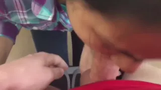 Asian girl blowjob and gag