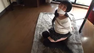 Cute Asian Girl Bound and Gagged