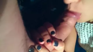 Skinny teen masturbating, sex and slow-mo cumshot