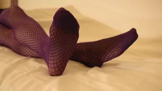 Sheer Nylons On Fishnets