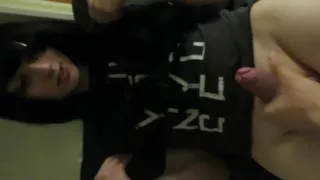 Cute Emo Trap Handjob and Masturbation