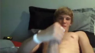 Muscle Boy Jerks Off