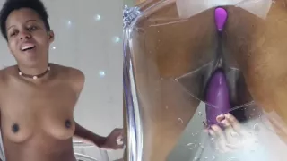 Double Angle View Watch Me Squirt in My Glass Chair