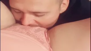 Husband comes home hungry so I give him my pussy to eat