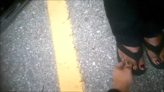 MILF Robbi Purple Toenails