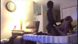 Fit black dude fucking her gf