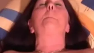 Chubby amateur Milf cuckold action in front of her husband