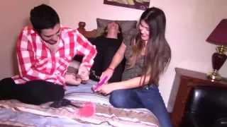 Girl tickled in socks