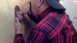 Hot Daddy Sucked at the Gloryhole