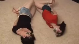 Hot brunettes ready to party!