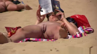Shaved Pussy Nudist Young Milf Beach Voyeur HD Video