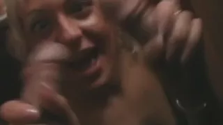 Amateur swinger Milf sucks and fucks in a dance club