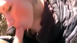 Blonde Amateur Outdoor Sucking And Fucking POV
