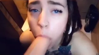 gagging on dick getting face fucked in the shower