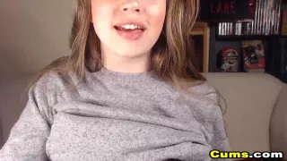 Blonde With Hairy Pussy Loves To Tease On Cam