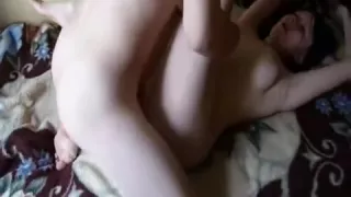 Horny Teen Cheating Wife riding her lover