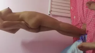 Chinese women lewd sex at home