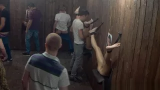 Huge Tits for Amateurs in Glory Hole Room
