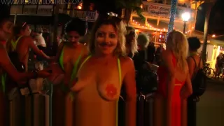 Raunchy Street Flashing Sluts at Fantasy Fest 18