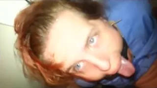 Mature slave gets throat fucked