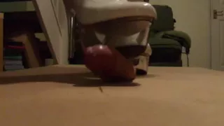 Cock trampling in high heels