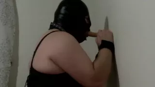 Crossdresser Dildo Deepthroat und Selbstbondage