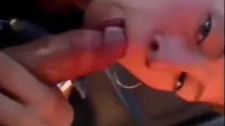 blonde girlfriend  sucks and ask for cum