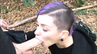 Jasper Blue Outdoor Stranger Throatjob