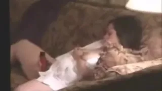 Spying my mom masturbating. Through window