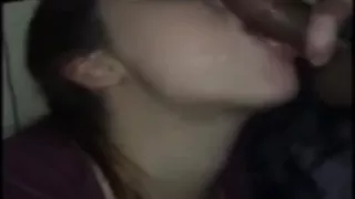 Girl Sucks Cock Secretly Under Table (Swallowing It All)