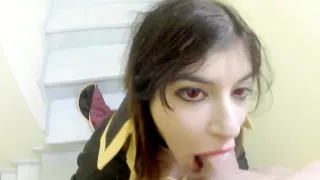 Megumin se la traga como una zorra Kawai Wife